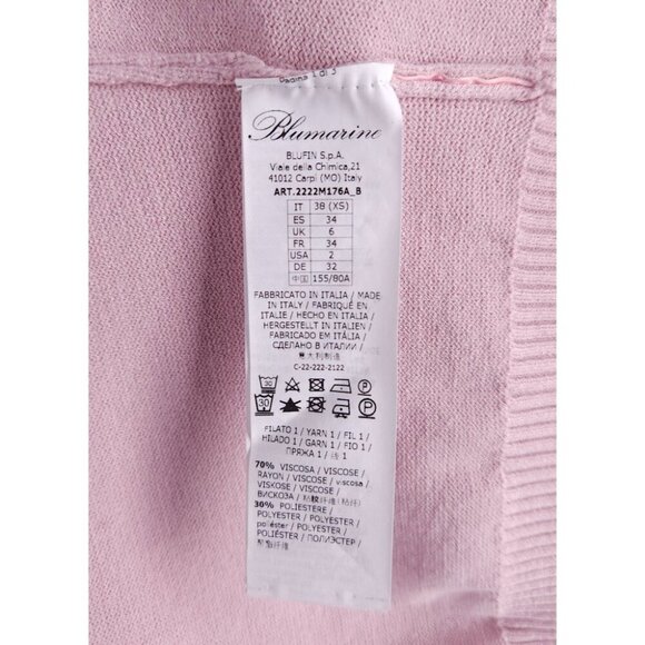 Blumarine Hello Kitty Edition Tank Top 38 US XS Pink Sweater SSENSE Exclusive - Picture 9 of 11